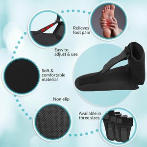 Férula nocturna de fascitis <span class=keywords><strong>plantar</strong></span> de caída de pie de compresión ajustable suave - Product Image 4