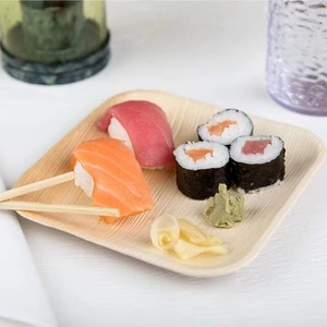 Platos Desechables Ecológicos de Hoja de Palma de Areca para Fiestas, Bodas y Catering Disponibles al Mejor Precio - Product Image 2