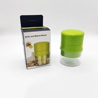 Accesorios de Cocina de Plástico Manuales Inteligentes, Picador de Ajo, Rebanador de Verduras, Mini Prensa de Ajo, Picador de Cebolla