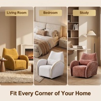 Sillón Individual Tipo Sofá Francés de Tela, Silla Columpio Cuadrada Ergonómica con Respaldo Envolvente, Cómodo Sillón para Uso en Hospitales y Escuelas