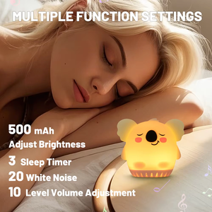 Ricaricabile macchina per il rumore marrone portatile per dormire macchina per il rumore bianco <span class=keywords><strong>Mini</strong></span> Sound Machine per il viaggio con la respirazione della luce notturna - Product Image 4