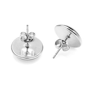 Pendientes de botón con diseño de bandera de 233 países para mujer, con cabujón de cristal y cúpula, para niñas y damas. - Product Image 2