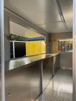 Vente Flash : Camion de restauration mobile Dream Fly FN-160TT 13 pieds avec certification CE DOT, friteuse et four intégrés, idéal pour café, pizza et hot-dogs