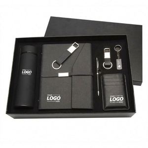 Custom Logo 7-Piece Gift <b>Set</b>: Insulated Tumbler, <b>Notebook</b> & USB Drive - Perfect for Corporate Events & Promotional Giveaways - Product Image 1