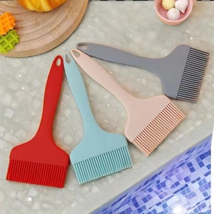 Brosse à huile en silicone, grande, résistante à la chaleur, sans poils, pour la cuisson, la pâtisserie, le barbecue - Product Image 1