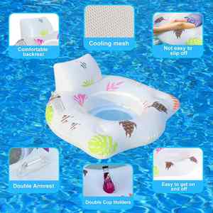 Nuevo Flotador Inflable Luminoso en Forma de U de PVC Marca WL para Piscina, Asiento Reclinable para Adultos, Modelo EADSA1234 - Product Image 6