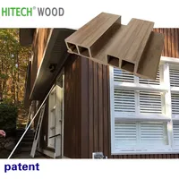 Panel impermeable de bambú para exteriores, revestimiento de pared wpc resistente a la intemperie