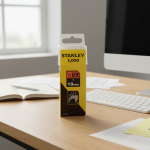 Grapas Stanley de 10 mm Tipo 7 con Recubrimiento de Zinc, Paquete de 1000 - Product Image 3