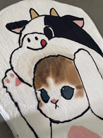 Hot Selling Custom Manufactures Kinderzimmer Nachttisch Matte Cartoon Muster Weiche Plüsch Teppich Tapis Anti-Rutsch-Boden tür Teppich