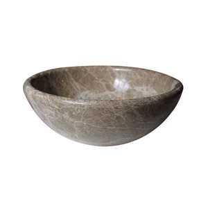 Lavabo en marbre Emperador moderne sur mesure, en <span class=keywords><strong>pierre</strong></span> naturelle, pour salle de bain, hôtel, chambre à coucher - Product Image 1