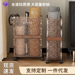 Support de rangement pour tapis de yoga Uforu avec roulettes, support mobile pour équipement de fitness pour usage domestique - Product Image 4