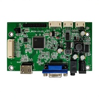 Contrôleur d'écran LCD standard avec reconnaissance automatique VGA, prend en charge différentes tailles d'écrans LVDS, incluant un onduleur de rétroéclairage