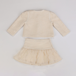 Ensemble veste en tweed et jupe en tulle pour jeunes filles - Product Image 4