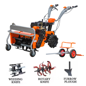 Desbrozadora Naranja a Diésel con Motor de Transmisión por Engranajes y Sistema de Cuchillas Ajustables - Product Image 3