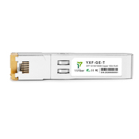 Transceiver Fibre Optique Cuivre SFP-GE-T 1G, Interface RJ45 100m, SFP-T 10Gbase-T Optica Networks YXFiber FTTX Réseau LAN Filaire