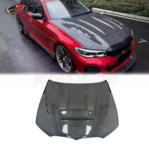 Cofano in Fibra di Carbonio per BMW Serie 3 G20 2019-2026 330i M340i, Cofano Motore Leggero con Fissaggio a Vite, Parti di Montaggio OEM - Product Image 1