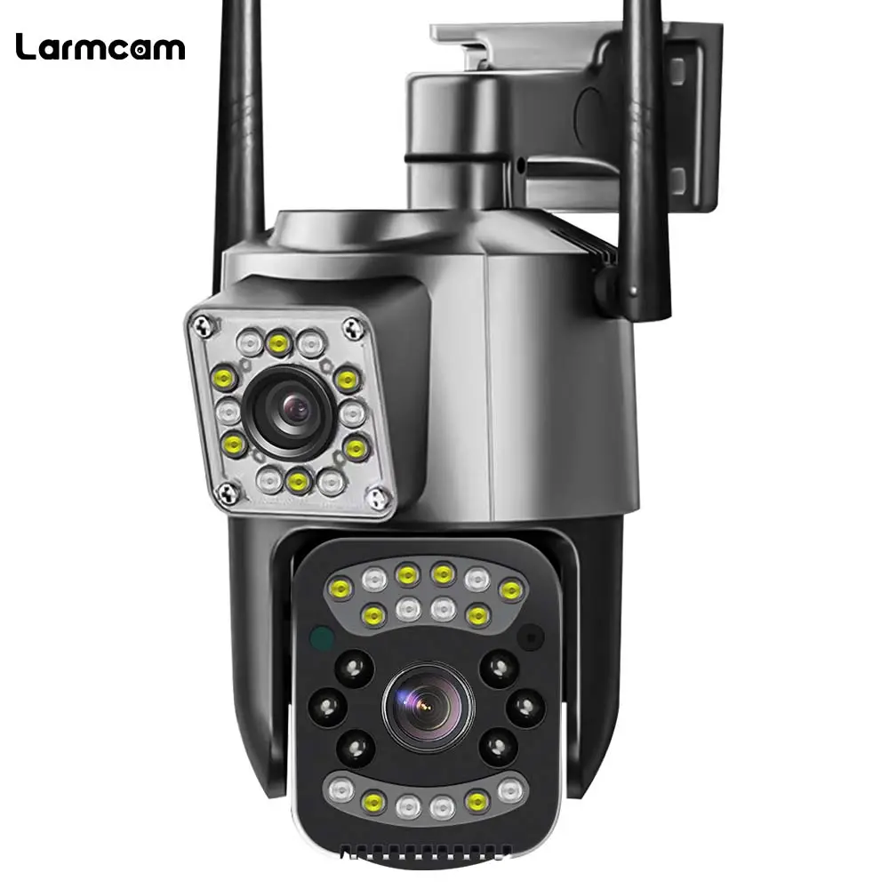4MP IP Camera Outdoor Wireless WiFi PTZ Dual Lens 10X Zoom Auto Tracking security Equipment IP66 Waterproof CCTV Network Camera