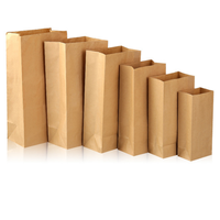 Recycelbarer Kraft papier fett dichter farbiger Brot verpackungs beutel mit Siebdruck für Lebensmittel Industrielle Verwendung Zucker mehl gelee