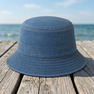Chapeau Bob en Denim Signature Broderie Personnalisée de Haute Qualité Thaïlande - Product Image 5