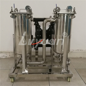Rượu vang/dầu/Ethanol/máy lọc chất lỏng thép không gỉ Duplex túi/<span class=keywords><strong>Cartridge</strong></span> bộ lọc với màng bơm giỏ hàng - Product Image 3