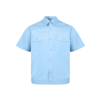 Chemise de travail boutonnée résistante aux flammes pour les travailleurs de l'huile de soudage-Vêtements FR