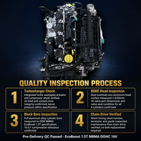 Nouveau moteur turbo EcoBoost 1,5 L, 4 cylindres, DOHC, 16 soupapes, essence, pour Mondeo, Edge, Fusion, Galaxy, S MAX, C Max, Lincoln MKX
