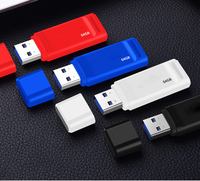 Hadiah Promosi Merek Terkenal Harga Murah USB 2.0 Plastik 1TB 2TB Penyimpanan Memori Flash Eksternal dengan Enkripsi Garansi 1 Tahun