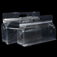 Bolsa Transparente Mate con Fondo Plano Elesea, Sellado Térmico y Lateral, Apta para Microondas, PET/PE de Grado Alimenticio, 8 Sellados para Alimentos para Mascotas