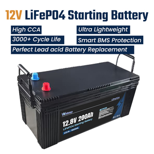 12V 200Ah 启动电池：最大放电电流 1500A，通过 CE/RoHS 认证，宽温度范围（-20℃） ℃   至60 ℃ 用于紧急备用） - Product Image 1