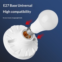 Douille E27 en PP étanche pour ampoule LED, support de lampe à visser pour plafond, usage domestique et projets