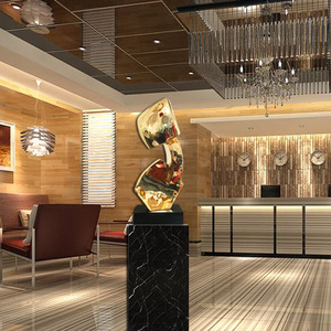Escultura Abstracta Creativa de Resina, Forma Irregular, Hecha a Mano, Decoración Artística para Hotel o Club, Adorno de Estilo Moderno - Product Image 1