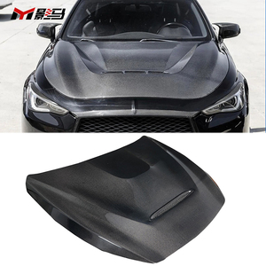 Gts Style Carbon Fiber Front Engine Hood for Infiniti <strong>Q50</strong> Q50s Q50l 2014-2022 Engine Bonnet Hood - Product Image 4