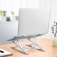 Support de bureau en aluminium pour ordinateur portable Support pliable pour table d'ordinateur