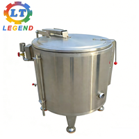 Marmite industrielle basculante en acier inoxydable à double enveloppe 60-500L, électrique/gaz, pour la cuisson de soupes et ragoûts