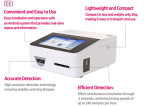 Analizador de Inmunoensayo de Fluorescencia de Escritorio Multicanal Dirui para Laboratorios de Investigación Clínica - Product Image 2