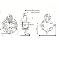 Vannes à boisseau sphérique à manchon isolant à bride, pour eau, huile, gaz, haute température, OEM, pour projets à l'étranger