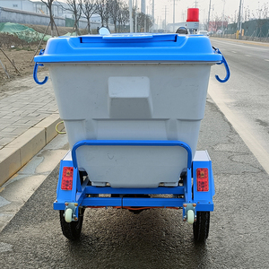 Véhicule de nettoyage électrique à trois roues, véhicule de transport et de stockage des déchets pour propriétés résidentielles, véhicule de collecte des déchets - Product Image 5