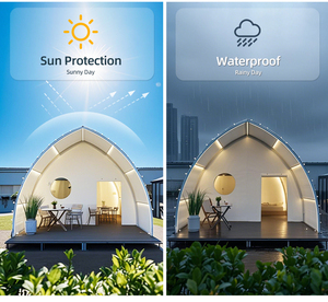 Réserves naturelles et parc Glamping Tente géodésique confortable Retraites sur pelouse et campings Tente voilier - Product Image 6