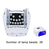Nouvelle Lampe à Ongles Professionnelle Rechargeable Sans Fil 126W UV LED avec Sonnerie et Batterie Amovible