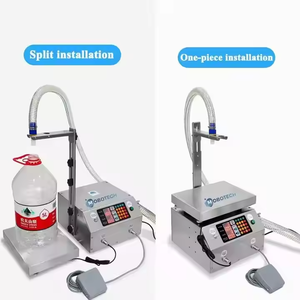 L36 büyük akış tartı kantitatif dağıtıcı sıvı deterjan alkol çamaşır deterjanı plastik şişeler dolum makinesi gıda - Product Image 4