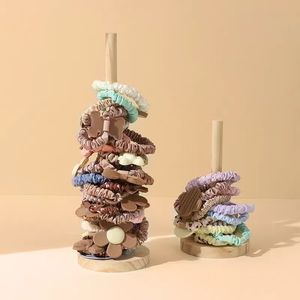 Présentoir en bois massif pour élastiques à cheveux, bandeaux, fleurs, bracelets en chaîne, tous types d'accessoires de présentation - Product Image 3