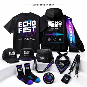 Custom Logo Music Festival Concert Promotional Gift Set One Stop Merchandise Solutions for Live Events Tours Fan Activations - Product Image 3