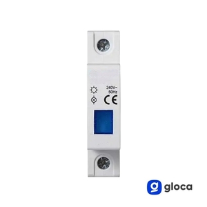 Indicateur lumineux modulaire Gloca Blue 240V 50Hz, affichage LED, indicateur d'état pour panneaux électriques - Product Image 3