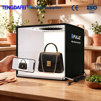 Tenda Studio Foto LED Lipat 40cm Desain Baru 3 Suhu Warna CRI Tinggi untuk Fotografi Kosmetik & Perhiasan