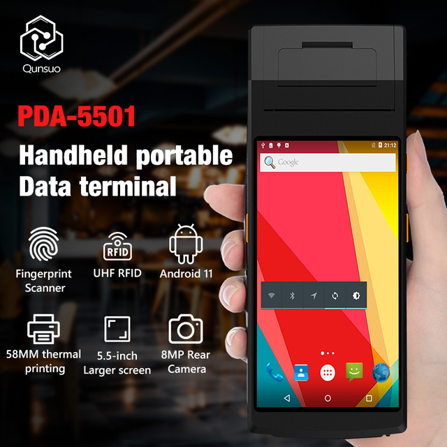 5.5 Inch Android 11 4+64g Rugged Mobile Computer Pdas For Parking Charging System Payment Terminal Handheld Pda
