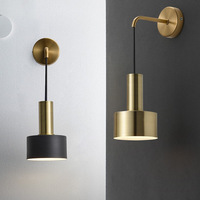 Lámpara de Pared LED de Metal, Simple, de Cuerda Larga, para Decoración de Dormitorios, Hogares y Hoteles