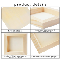 Panneaux de toile en bois non finis Projets d'art de bricolage Panneaux de panneaux en bois