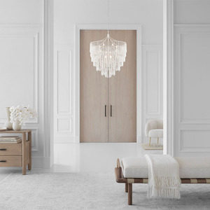Luxury Brass <strong>Rain</strong> Drop Chandelier Modern Large Round Hanging <strong>Lamp</strong> for Living Room or Villa Home Decoration - Product Image 6