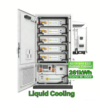 Onduleurs hybrides Solis 125 kW, batterie au lithium à refroidissement liquide de 261 kWh pour la sauvegarde de la batterie solaire C&I
