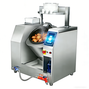 Équipement de cuisine professionnelle : Machine de cuisson automatique pour riz frit, <span class=keywords><strong>robot</strong></span> à rouleaux à alimentation automatique, <span class=keywords><strong>cuiseur</strong></span> de sel et de sauces - Product Image 5